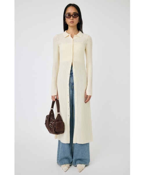 MOUSSY マウジー　SHEER VELOUR カーディガン MOUSSY | SHEER VELOUR カーディガン (Tシャツ・カットソー(長袖