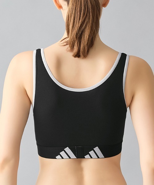 adidas（アディダス）の「adidas/アディダス スポーツブラ 吸汗速乾（スポーツブラ・レディース・ブラック/杢グレー/ベージュ系その他/パープル系その他・LARGE/SMALL/MEDIUM）」の17枚目の写真