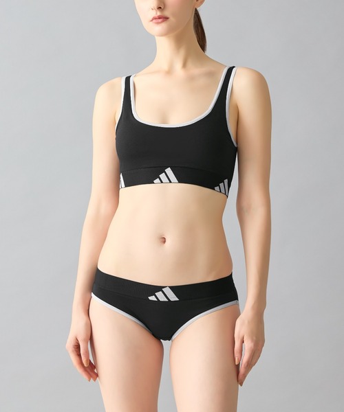 adidas（アディダス）の「adidas/アディダス スポーツブラ 吸汗速乾（スポーツブラ・レディース・ブラック/杢グレー/ベージュ系その他/パープル系その他・LARGE/SMALL/MEDIUM）」の18枚目の写真