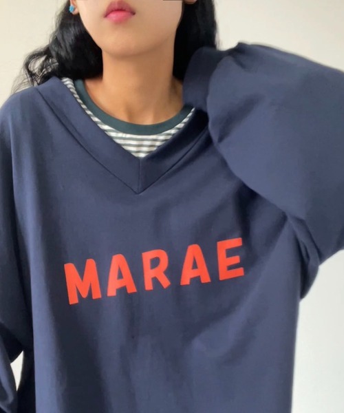hyu,il(ヒュイル)の「シアーボーダープルオーバー(Tシャツ/カットソー・レディース・ブラック/グリーン/ピンク・FREE)」の15枚目の写真