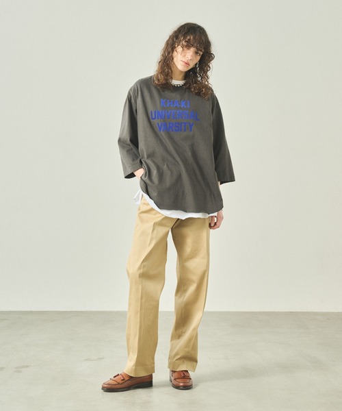 kha:ki(カーキ)の「「KHA:KI / カーキ」 7TH TEE -K.U.V- 7TH TEE -K.U.V-(Tシャツ/カットソー・レディース・アッシュグレー/チャコールグレー/サンドベージュ・1)」の17枚目の写真