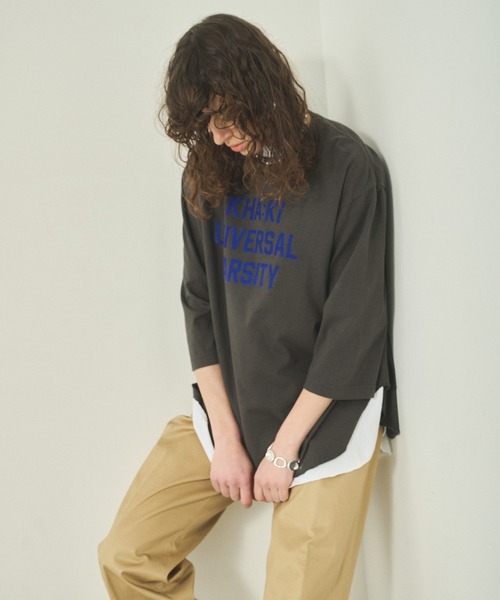 kha:ki(カーキ)の「「KHA:KI / カーキ」 7TH TEE -K.U.V- 7TH TEE -K.U.V-(Tシャツ/カットソー・レディース・アッシュグレー/チャコールグレー/サンドベージュ・1)」の18枚目の写真