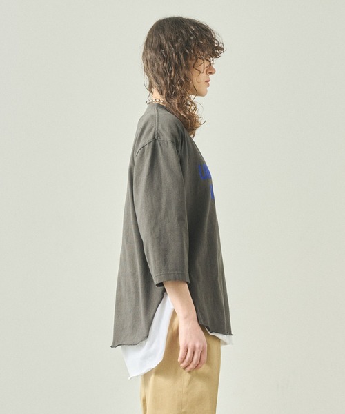 kha:ki(カーキ)の「「KHA:KI / カーキ」 7TH TEE -K.U.V- 7TH TEE -K.U.V-(Tシャツ/カットソー・レディース・アッシュグレー/チャコールグレー/サンドベージュ・1)」の19枚目の写真