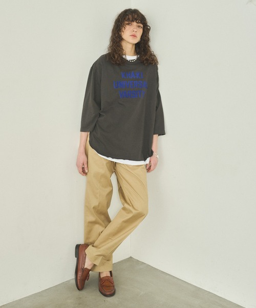 kha:ki(カーキ)の「「KHA:KI / カーキ」 7TH TEE -K.U.V- 7TH TEE -K.U.V-(Tシャツ/カットソー・レディース・アッシュグレー/チャコールグレー/サンドベージュ・1)」の20枚目の写真
