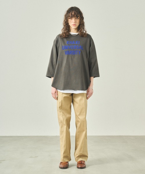 kha:ki(カーキ)の「「KHA:KI / カーキ」 7TH TEE -K.U.V- 7TH TEE -K.U.V-(Tシャツ/カットソー・レディース・アッシュグレー/チャコールグレー/サンドベージュ・1)」の5枚目の写真
