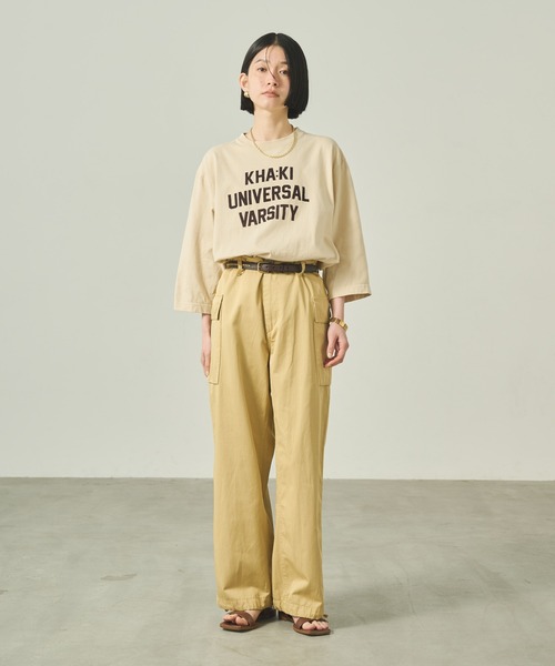 kha:ki(カーキ)の「「KHA:KI / カーキ」 7TH TEE -K.U.V- 7TH TEE -K.U.V-(Tシャツ/カットソー・レディース・アッシュグレー/チャコールグレー/サンドベージュ・1)」の8枚目の写真