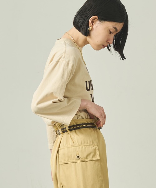 kha:ki(カーキ)の「「KHA:KI / カーキ」 7TH TEE -K.U.V- 7TH TEE -K.U.V-(Tシャツ/カットソー・レディース・アッシュグレー/チャコールグレー/サンドベージュ・1)」の9枚目の写真
