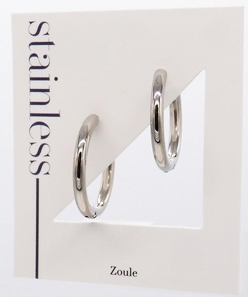 Zoule(ゾーラ)の「Zoule ゾーラ:ステンレスシリーズ stainless P-50 ステンレス ピアス(ピアス(両耳用)・レディース・ゴールド/シルバー・FREE)」の5枚目の写真