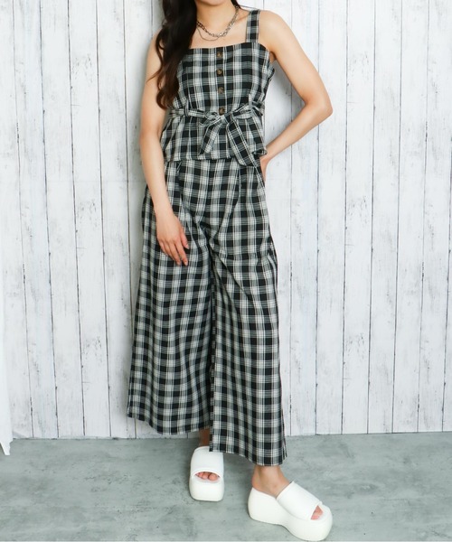 GORGE(ゴージ)の「《ウエストリボン×セットアップ》レディース ビスチェ&ワイドパンツ 上下セット 春夏秋 美シルエット(セットアップ・レディース・モカ/カーキ/アイボリー/グレー/その他3/その他4・F)」の7枚目の写真