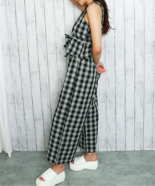 GORGE(ゴージ)の「《ウエストリボン×セットアップ》レディース ビスチェ&ワイドパンツ 上下セット 春夏秋 美シルエット(セットアップ・レディース・モカ/カーキ/アイボリー/グレー/その他3/その他4・F)」の9枚目の写真