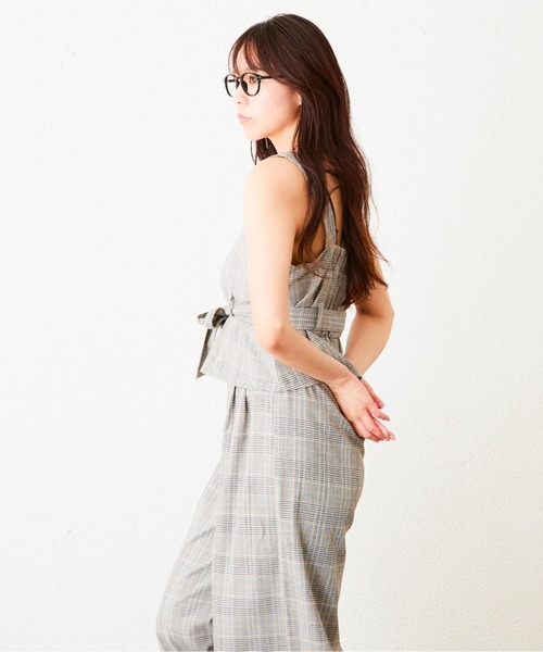 GORGE(ゴージ)の「《ウエストリボン×セットアップ》レディース ビスチェ&ワイドパンツ 上下セット 春夏秋 美シルエット(セットアップ・レディース・モカ/カーキ/アイボリー/グレー/その他3/その他4・F)」の13枚目の写真