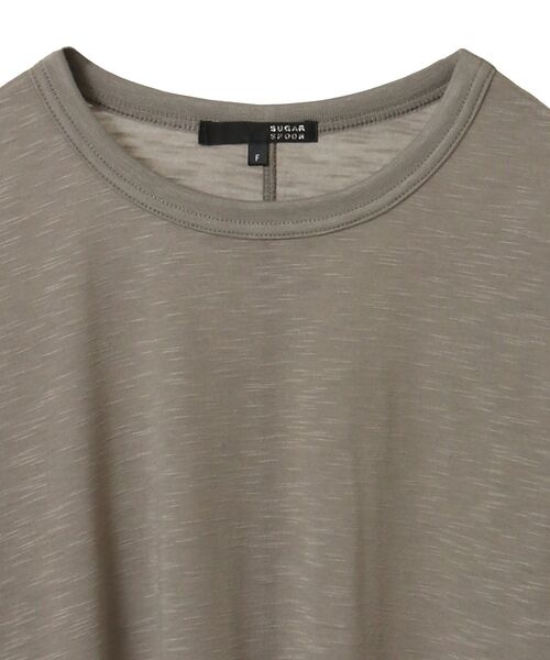 Sugar spoon(シュガースプーン)の「・SUGAR SPOON ラッフルスリーブロンTEE(Tシャツ/カットソー・レディース・ブラック/グレイッシュベージュ/ピンクベージュ/オフホワイト/ライトグレー・FREE)」の10枚目の写真