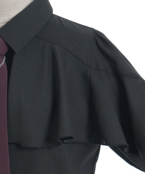 axes femme POETIQUE（アクシーズファムポエティック）の「タイ付ラッフルフリル半袖ブラウス（シャツ/ブラウス・レディース・ホワイト/グレー/ブラック・MEDIUM）」の17枚目の写真