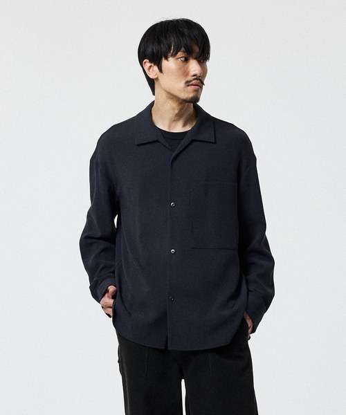 STUDIOUS（ステュディオス）の「ESSENTIAL RELAX SHIRTS L/S（シャツ/ブラウス・メンズ・ダークグレー/ブラック・1/2）」の2枚目の写真