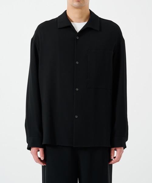 STUDIOUS（ステュディオス）の「ESSENTIAL RELAX SHIRTS L/S（シャツ/ブラウス・メンズ・ダークグレー/ブラック・1/2）」の5枚目の写真