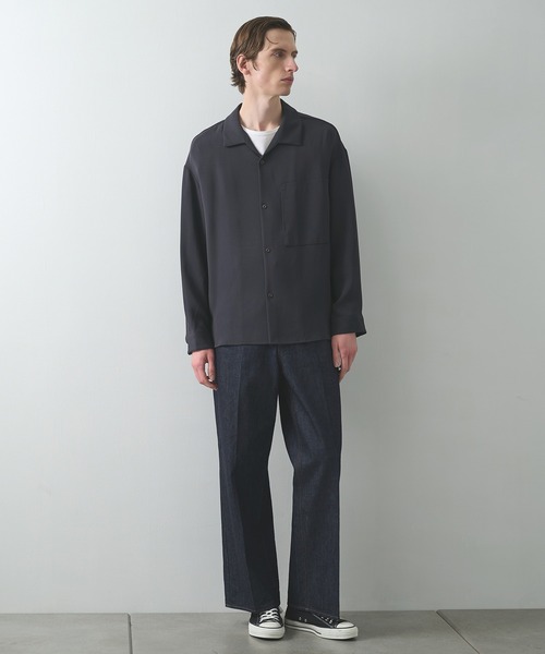 STUDIOUS(ステュディオス)の「ESSENTIAL RELAX SHIRTS L/S(シャツ/ブラウス・メンズ・ダークグレー/ブラック・1/2)」の11枚目の写真