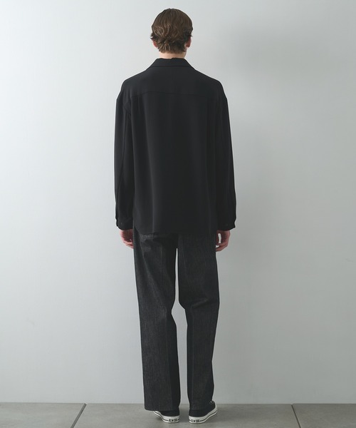 STUDIOUS(ステュディオス)の「ESSENTIAL RELAX SHIRTS L/S(シャツ/ブラウス・メンズ・ダークグレー/ブラック・1/2)」の10枚目の写真