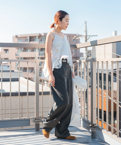 TAAKK（ターク）の「TAAKK 別注 CAMISOLE TA25SS-SH305：キャミソール（キャミソール・レディース・ホワイト・MEDIUM）」の3枚目の写真