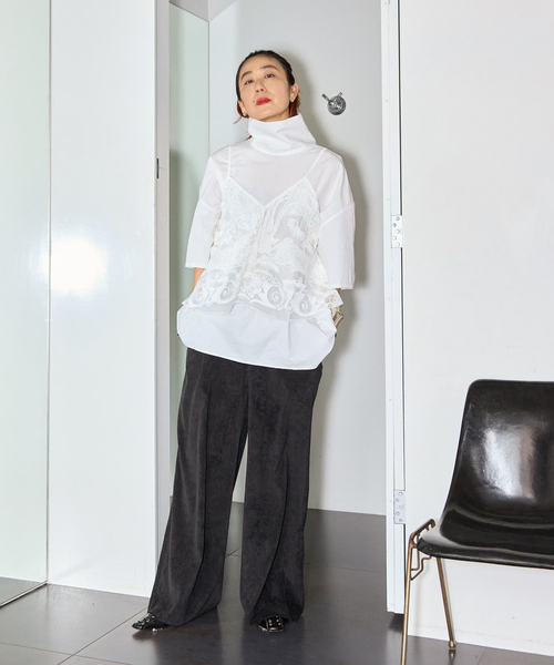 TAAKK（ターク）の「TAAKK 別注 CAMISOLE TA25SS-SH305：キャミソール（キャミソール・レディース・ホワイト・MEDIUM）」の5枚目の写真
