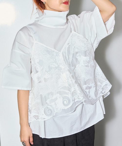 TAAKK（ターク）の「TAAKK 別注 CAMISOLE TA25SS-SH305：キャミソール（キャミソール・レディース・ホワイト・MEDIUM）」の6枚目の写真
