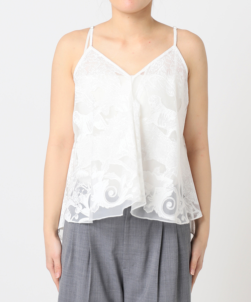 TAAKK（ターク）の「TAAKK 別注 CAMISOLE TA25SS-SH305：キャミソール（キャミソール・レディース・ホワイト・MEDIUM）」の7枚目の写真