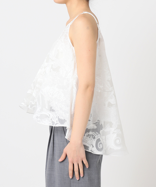TAAKK（ターク）の「TAAKK 別注 CAMISOLE TA25SS-SH305：キャミソール（キャミソール・レディース・ホワイト・MEDIUM）」の8枚目の写真