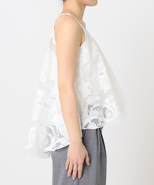 TAAKK（ターク）の「TAAKK 別注 CAMISOLE TA25SS-SH305：キャミソール（キャミソール・レディース・ホワイト・MEDIUM）」の10枚目の写真
