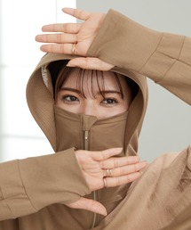 BELLUNA PLUS（ベルーナ）の「絶対に焼けたくない！後プリーツＵＶ対策パーカー　新色追加 / UV対策 / プチプラ（パーカー）」