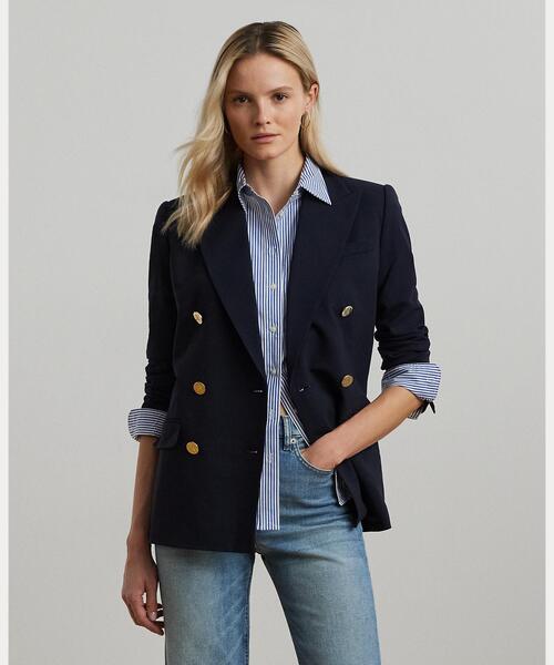 希少✨ラルフローレン　ツートーン ブークレ クロップド ジャケット　バイカラー LAUREN RALPH LAUREN（ローレン ラルフ ローレン）の