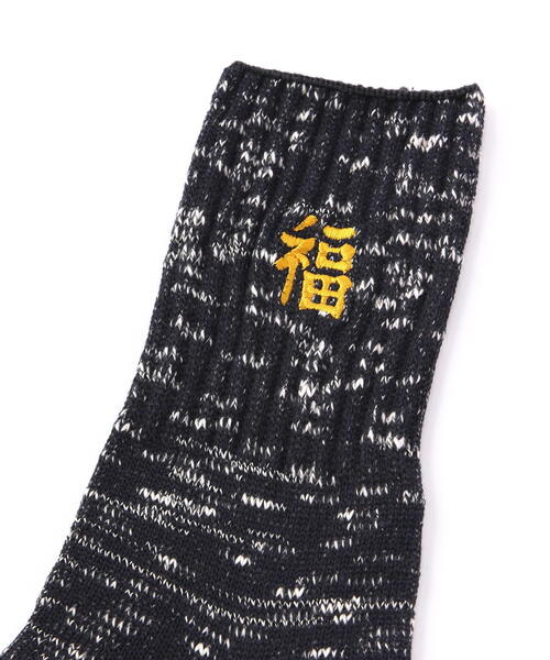ROSTER SOX（ロスターソックス）の「ROSTER SOX/ロスターソックス　B TIGER SOCKS メンズ レディース（ソックス/靴下・メンズ・ブラック/パープル・1/2）」の5枚目の写真