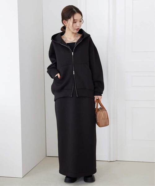 美品✨24AW　SLOBE IENA ボリュームジップアップフーディー　ブラック 追加4》ボリュームジップアップフーディー（パーカー）｜SLOBE