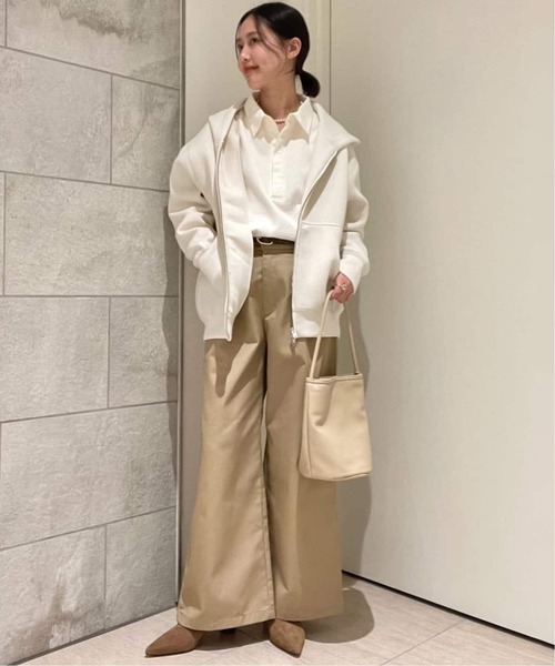 追加6》ボリュームジップアップフーディー（パーカー）｜SLOBE IENA