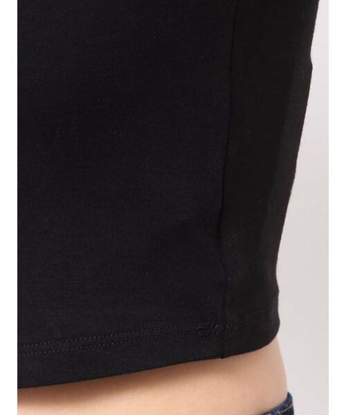 dazzlin（ダズリン）の「カップ付インナーキャミソール（Tシャツ/カットソー・レディース・オフホワイト/ブラック・FREE）」の4枚目の写真