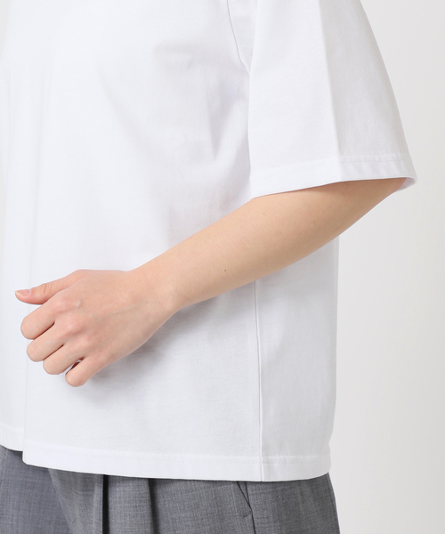CITYSHOP(シティーショップ)の「V NECK Tシャツ(Tシャツ/カットソー・レディース・グレー/サックスブルー/ホワイト・FREE)」の4枚目の写真