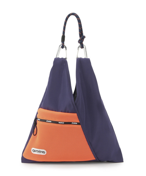 OUTDOOR PRODUCTS（アウトドアプロダクツ）の「【OUTDOOR PRODUCTS meet j.n.r.d】別注/トライアングルデザインドショッパー（ハンドバッグ・メンズ・ブラック/ネイビー/ライトグレー・FREE）」の16枚目の写真