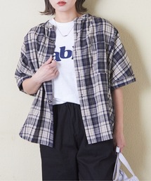 CUBE SUGAR | チェック柄ドルマンシャツ(シャツ/ブラウス)