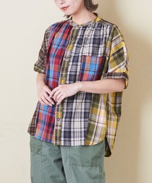 CUBE SUGAR | チェック柄ドルマンシャツ(シャツ/ブラウス)