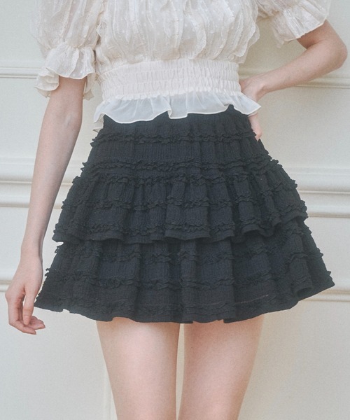Hauls ティアードふり×２ミニ×２すかーと 【インパン付き】 35ec4f5b492c631460ca74a52db876