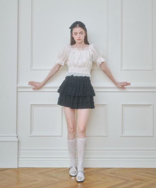セール】ティアードレーススカート(インパン)（スカート