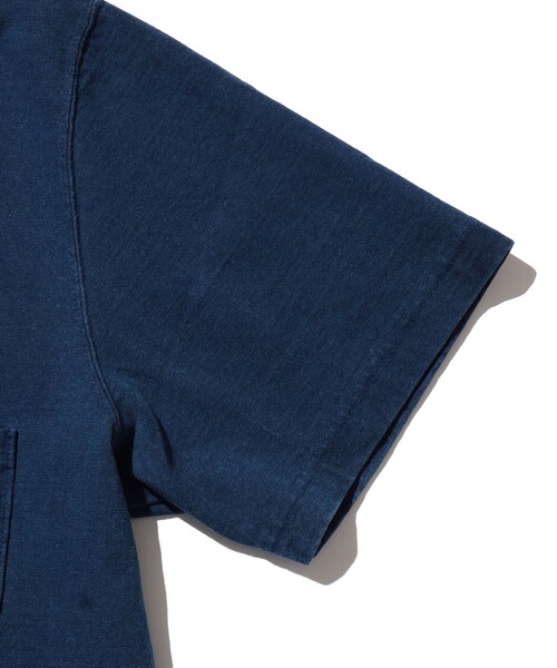 REMI RELIEF（レミレリーフ）の「【別注】REMI RELIEF / Pocket T-shirt Indigo（Tシャツ/カットソー・メンズ・インディゴブルー・SMALL/MEDIUM/LARGE/X-LARGE）」の4枚目の写真