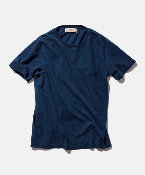 REMI RELIEF（レミレリーフ）の「【別注】REMI RELIEF / Pocket T-shirt Indigo（Tシャツ/カットソー・メンズ・インディゴブルー・SMALL/MEDIUM/LARGE/X-LARGE）」の8枚目の写真