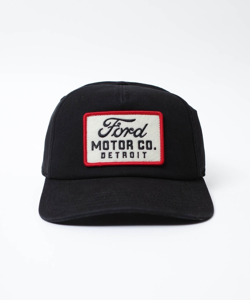 AMERICAN NEEDLE（アメリカンニードル）の「【AMERICAN NEEDLE/アメリカンニードル】FORD MOTOR CO. DETROIT 6PANEL CAP フォード モーター サイクル カンパニー デトロイト 6パネル キャップ（キャップ・メンズ・ブラック・FREE）」の2枚目の写真