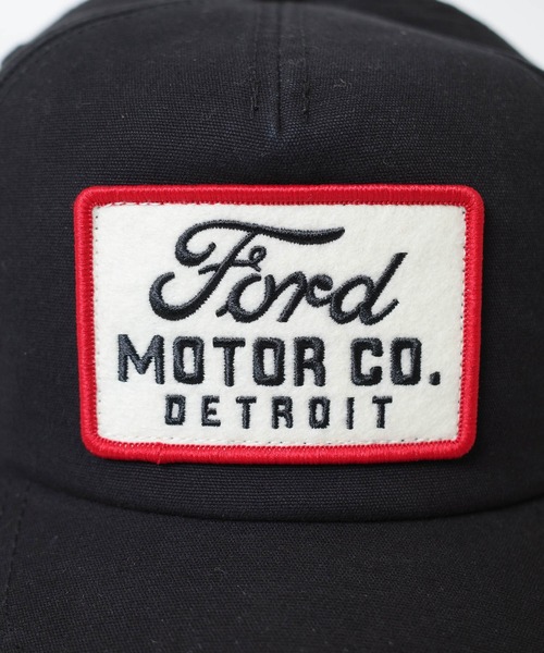 AMERICAN NEEDLE（アメリカンニードル）の「【AMERICAN NEEDLE/アメリカンニードル】FORD MOTOR CO. DETROIT 6PANEL CAP フォード モーター サイクル カンパニー デトロイト 6パネル キャップ（キャップ・メンズ・ブラック・FREE）」の4枚目の写真