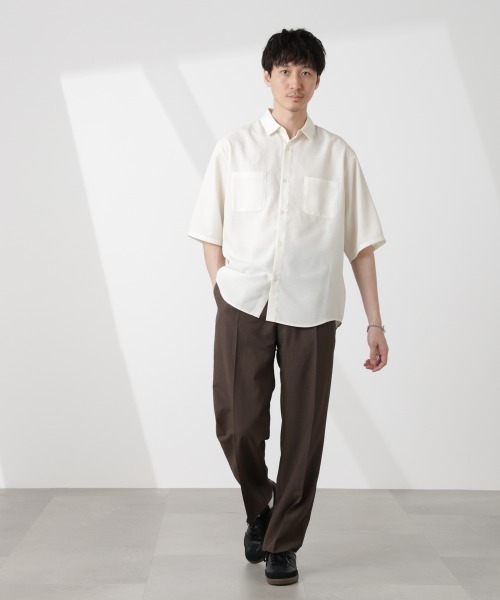 NANO universe（ナノユニバース）の「セオアルファ スラックス（セットアップ可）（スラックス・メンズ・ブラウン/ネイビー/ブラック・S/M/L）」の19枚目の写真