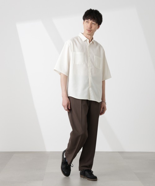 NANO universe（ナノユニバース）の「セオアルファ スラックス（セットアップ可）（スラックス・メンズ・ブラウン/ネイビー/ブラック・S/M/L）」の20枚目の写真