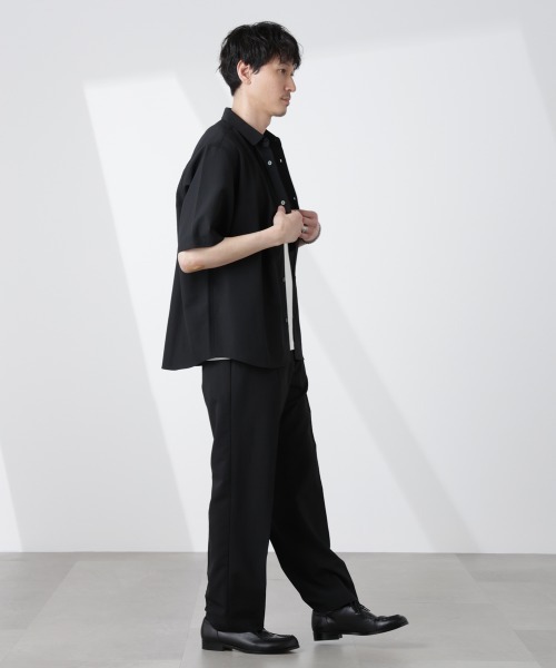 セール⭐︎ナノユニバース　ブラック　ジャケット & パンツ　L サイズ セール】セオアルファ スラックス（セットアップ可