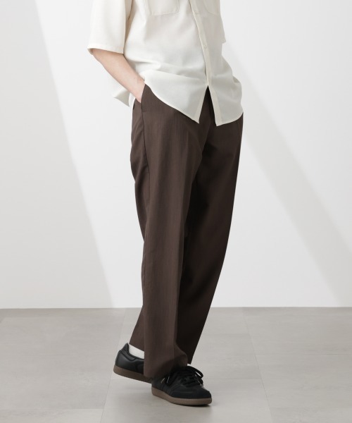 NANO universe（ナノユニバース）の「セオアルファ スラックス（セットアップ可）（スラックス・メンズ・ブラウン/ネイビー/ブラック・S/M/L）」の18枚目の写真