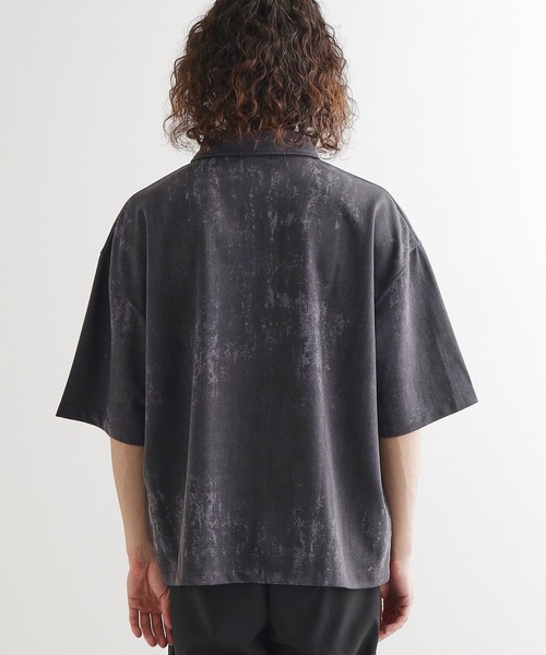 tk.TAKEO KIKUCHI（ティーケータケオキクチ）の「ヴィンテージライクハーフジップポロシャツ（ポロシャツ・メンズ・ライトグレー/ブラック/オリーブ/ベビーピンク・01/02/03）」の12枚目の写真