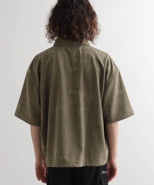 tk.TAKEO KIKUCHI（ティーケータケオキクチ）の「ヴィンテージライクハーフジップポロシャツ（ポロシャツ・メンズ・ライトグレー/ブラック/オリーブ/ベビーピンク・01/02/03）」の18枚目の写真