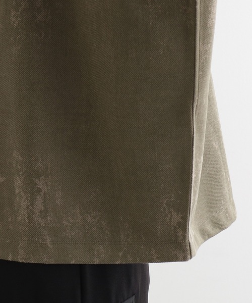 tk.TAKEO KIKUCHI（ティーケータケオキクチ）の「ヴィンテージライクハーフジップポロシャツ（ポロシャツ・メンズ・ライトグレー/ブラック/オリーブ/ベビーピンク・01/02/03）」の20枚目の写真